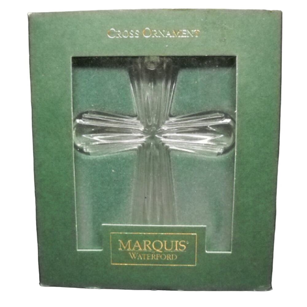 VTG Marquis Waterford Cross Christmas Ornament 
Original Sleeve Box